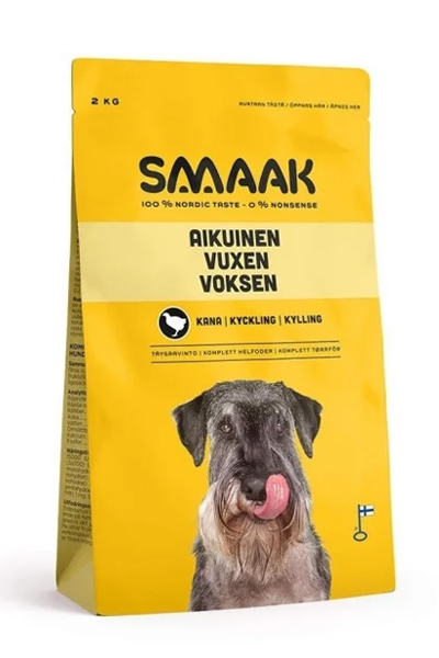 smaak torrfoder vuxen hund