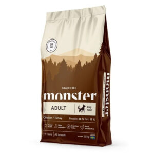 monster adult grain free all breeds chicken turkey